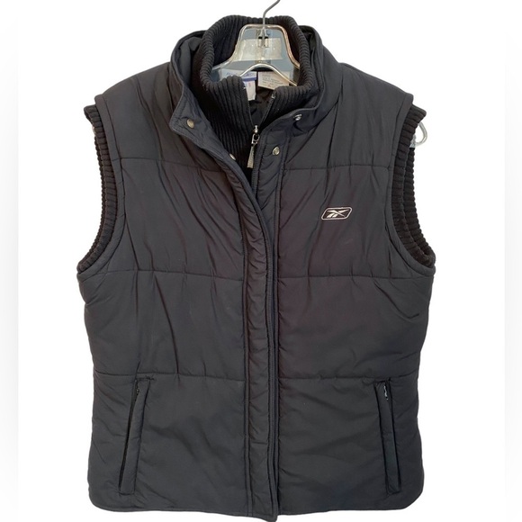 Reebok Black Sleeveless Solid Sport Vest Ladies  Med - Picture 1 of 10